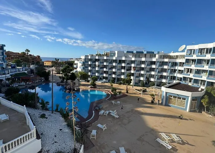 アパートホテル Estudios Horizon Golf Del Sur - Piscina, Terraza Y Cerca Del Mar サンミゲル・デ・アボナ